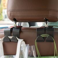 SATURDAY High Quality Durable Creative Car Accessories Double Head Hanger Car Decor Car Seat Back Hook Organizer Box Headrest Hook Back Seat Hook