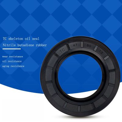 ID: 27mm Black NBR TC/FB/TG4 Skeleton Oil Seal Rings OD: 35mm - 47mm Height: 6mm - 10mm NBR Double Lip Seal for Rotation Shaft Gas Stove Parts Accesso