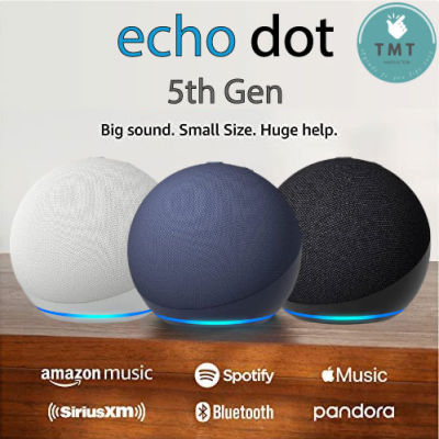 Amazon Echo Dot 5th Gen  ลำโพงอัจฉริยะใช้งานผ่านคำสั่งเสียงและอุปกรณ์ไฟฟ้าในบ้าน รุ่น5th Gen Smart speaker Alexa