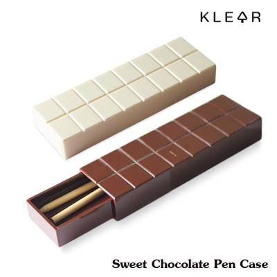 KlearObject Sweet Chocolate Pen case กล่องใส่ปากกา กล่องใส่ดินสอ กล่องใส่ของ กล่องอะคริลิค รูปทรงช๊อกโกแลต กล่องอะคริลิคใส่ปากา กล่องใส่เครื่องเขียน