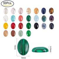 36PCS 8mm Gemstone Cabochons Half Round Stone Cabochons For Earring Necklace Jewelry Making, Mix Color