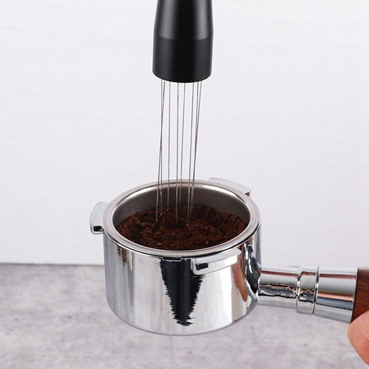 coffee-powder-tamper-distributor-leveler-tool-wdt-tool-espresso-stirrer-stirring-tool-stainless-steel-needles