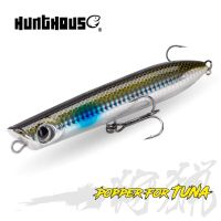 CFOREGT Hunhouse ปากกาป็อปเปอร์ตกปลาผิวน้ำล่อ130มม. 30ก. น้ำเกลือผิวน้ำ WTD Stickbait Wobble สำหรับปลากะพงเหยื่อปลาทูน่า