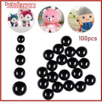 ANNTYE1 100pcs เด็กทารก พลาสติก งานฝีมือ DIY 3-12 มม. Bears เข็ม Felting การทำหุ่นสัตว์ อุปกรณ์เสริมตุ๊กตา ตาความปลอดภัยสีดำ