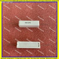 10Pcs 15W22RJ 15W22ΩJ RX27 Horizontal cement resistor 15W 22 ohm 22R 15W22ohm Ceramic Resistance precision 5 Power resistance