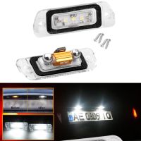 AUXITO 2x No Error Canbus LED Number License Plate Lights for Mercedes Benz GL ML R Class X164 W164 2005-2011 W251 Accessories Bulbs  LEDs HIDs