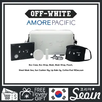 OFF WHITE x AMORE Pacific Protection Box Limited Sheet Mask Sun Cushion Lip  Balm