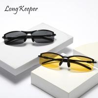 LongKeeper Polarized Night Vision Glasses Sunglasses Men Outdoor Sport Sun Glasses Driver Goggles Black Glasses Night Driving