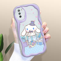 เคสใหม่สำหรับ Xiaomi Poco F3 Poco F4 Poco M3 Poco M3 Pro 5G Poco M4 Pro 5G น่ารักลาย Cinamoroll เคสเนื้อครีมขอบลอนเคสโทรศัพท์เคสซิลิโคนแบบนิ่ม