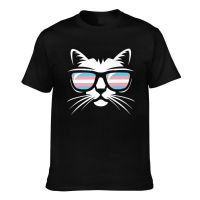 Wholesale Round Neck Transgender Pride Cat Cotton MenS Tshirts