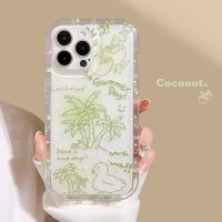 Coconut tree fall-proof phone case tpu silicone for apple iphone 11 12 13 14 pro max