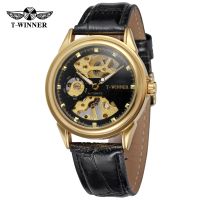 hot style T-WINNER winners watch hollow mechanical mens and womens steel belt