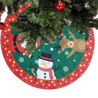 90CM Christmas Tree Skirt Carpet New Year Decorations Xmas Decoration Tree Skirt Ornaments Festive Party Supplies