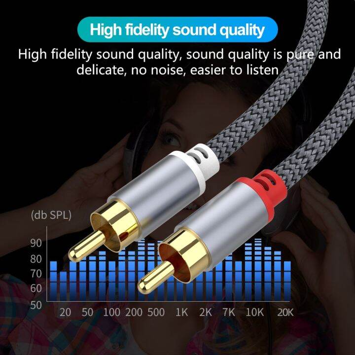 chaunceybi-stereo-audio-cable-2-to-male-channel-cord-support-for-amplifier-connected-tv-dvd-cables