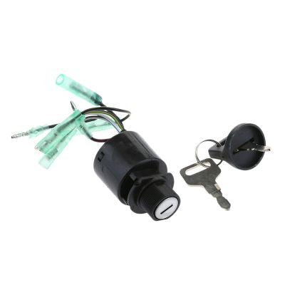 Ignition Switch Assembly with Key Replacement 35100-ZV5-013 Black Fit for Honda Outboard