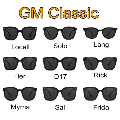 แว่นกันแดด GM ดีไซเนอร์แฟชั่นสำหรับผู้หญิงแว่นกันแดดมอนสเตอร์ที่สง่างามสำหรับผู้ชาย UV400แว่นตาแบบอินเทรนด์เกาหลีคลาสสิกแว่นตากันแดดทรงวินเทจ