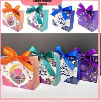 TEENIE WEENIE 10ชิ้น Eid Mubarak อิสลามมุสลิมหลากสีสำหรับปาร์ตี้รอมฎอนคารีมกล่องของขวัญของขวัญบรรจุภัณฑ์กล่องลูกอม