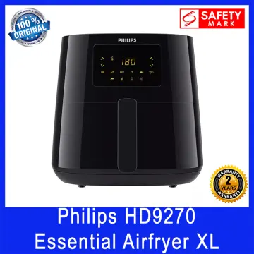 Philips Essential XL 2.65lb/6.2L Digital Airfryer, Black - HD9270/91