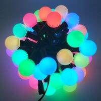 ETOP 50nodes addressable RGB G40 DC12V WS2811 LED Christmas pixel string light;6inches(15cm) wire spacing;IP68