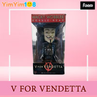 Funko - V FOR VENDETTA  : Wacky Wobbler Bobble-Head , Original &amp; Authentic Great Artwork The Guy Fawkes mask