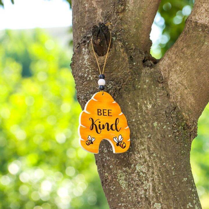 sign-decoration-bees-day-hanging-pendant-wood-ornament-crafts-backyard-garden-outdoor-indoor