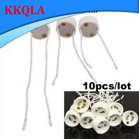 QKKQLA 10pcs/lot Electric Lamp Base GU10 Holder Connector AC power Socket for LED Halogen Light Accessory 7cm 10cm 15cm