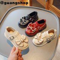 guangshop ฤดูใบไม้ร่วงฤดูหนาวกุทัณฑ์เด็กสาวหนังรองเท้าแบนน่ารักที่เรียบง่ายนุ่มแต่เพียงผู้เดียวสบายเด็กรองเท้า2-16ปี T22N09CC-80