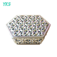 ?【Lowest price】YKS พลาสติกสมบัติเครื่องประดับกล่องหกเหลี่ยม Candy BOX Treasure chest Wedding Favor