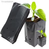 ☌ 100PCS PE Nursery Bags Eco-Friendly Seedling Pots with Breathable Holes Black Planter Sack for Orchard Garden Plant Growing Bags