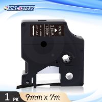 InkExpress 40921 Label Tape White on Black For DYMO D1 Tape 9mm Printer Ribbon For DYMO LabelManager 160 280 LabelWriter 450 Duo