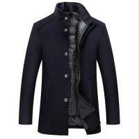 2022 new arrival autumn winter high quality wool thicked trench coat men,mens wool jackets size M-3XL