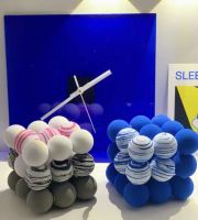 10Pcs 42mm DIY Decoration Photo Props Decoration Practice Foam Ball EVA Pure Color Ball Klein Blue Living Room Decoration