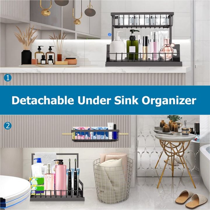 under-sink-kitchen-organizer-with-cups-and-hooks-2-tier-l-shaped-rack-pull-out-under-sink-storage-with-sliding-drawer