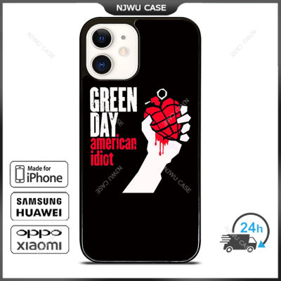 Green Day American Idiot Phone Case for iPhone 14 Pro Max / iPhone 13 Pro Max / iPhone 12 Pro Max / XS Max / Samsung Galaxy Note 10 Plus / S22 Ultra / S21 Plus Anti-fall Protective Case Cover