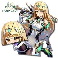 EARLFAMILY 13Cm X 10.4Cm Xenoblade Mythra Melia Peeker สติ๊กเกอร์กันน้ำติดรถยนต์อะนิเมะรูปลอกสำหรับรถจักรยานยนต์ Aquaflask หน้าต่างแล็ปท็อปกันชน