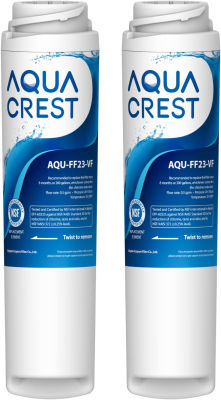 AQUA CREST AQUACREST FQSVF Under Sink Water Filter, Replacement for GE FQSVF, FQSLF, GXSV65R, NSF 42 Certified (1 Set)