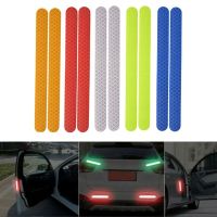 2/3/5PCS Car Reflective Auto Truck Safety Warning Tape Car Door Protector Bumper Anti-collision Strips Secure Reflector Stickers Car Door Protection