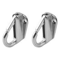 Marine Boat -Hooks Stainless Steel Spring Snap Type -Fending Hook Hanger 2 Pcs