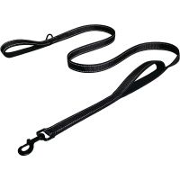 Petlovey Reflective Padded Dog Leash Two Handle Durable Small Medium Large Dog Pet Training Leash Nylon Lead Leashes