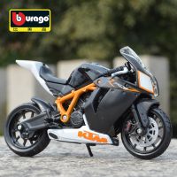 ยานพาหนะหล่อแบบคงที่ Bburago 1:18 KTM 1190 RC8 R งานอดิเรกของเล่นแบบจำลองรถมอเตอร์ไซค์สะสม