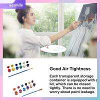 YESMILE สี12สี ชุดสีอะคริลิค12สี พร้อมจานสี ทำเอง เม็ดสีอะคริลิก สร้างสรรค์และสร้างสรรค์ เพ้นท์มือ สีของงานฝีมือ ของเด็กๆ