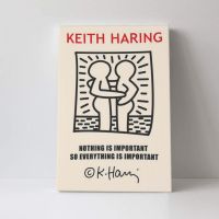 Keith Haring (ไร้กรอบ) คุณภาพสูงผ้าใบไร้กรอบตกแต่งภาพ16x24in (แนวตั้ง) ผ้าใบวาดภาพ,ตกแต่งผนัง,โปสเตอร์