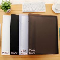 【CC】 4 Binder Folder Paintings Paper Organizer Document File Storage Transparent