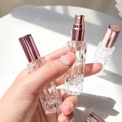 【CW】 10ml Gold Glass Refillable Perfume Bottle Spray Sub-bottle