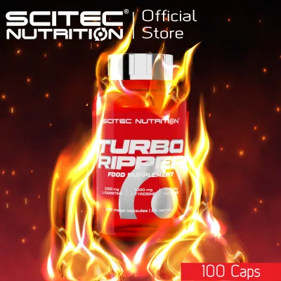 SCITEC NUTRITION Turbo Ripper 100 caps. (Fat Burner / แฟตเบิร์นเนอร์ , เผาพลาญไขมัน) New Package