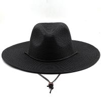 10.5ซม. Tesa Grande Cappello Di Paglia ต่อ Donna Uomo Jazz Fedora Raffreddamento Cappelli Da Sole