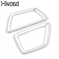 【SALE】 hjrtd Hivotd สำหรับ Peugeot 3008 5008 GT อุปกรณ์เสริมด้านหน้า Air Conditioner Outlet กรอบ ABS Chrome Cover Trim ตกแต่งภายใน