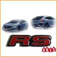 แผ่นป้าย LOGO RS ติดหน้าและหลัง CIVIC JAZZ HRV ของ HONDA อีกหลายรุ่น*