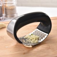 Garlic Press Garlic chopper Crusher Kitchen Accessories Stainless Steel Vegetable Garlic Squeezer Masher long handle Mincer