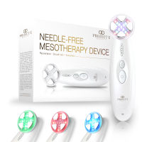 Project E Beauty Needle-free Mesotherapy อุปกรณ์ | การบำบัดด้วยแสง LED สีแดง น้ำเงิน และเขียว | ด้วย EMS &amp; ความถี่วิทยุ | กระชับผิว | คอลลาเจนบูส | ต่อต้านริ้วรอย | ยกกระชับใบหน้า